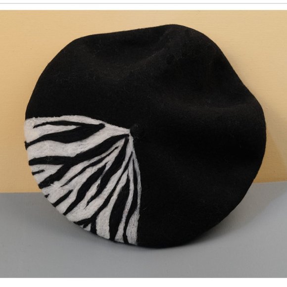 Designer Painter Hat, 100% Handmade Wool Felt-Gift - Picture 4 of 7